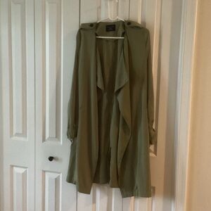 Love Tree Sage Green Trench Coat